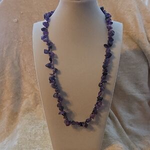 Elegant Purple Beaded Necklace